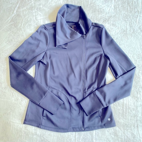 Layers Jackets & Blazers - Purple Lavender Layers Wrap Neck Athletic Jacket M